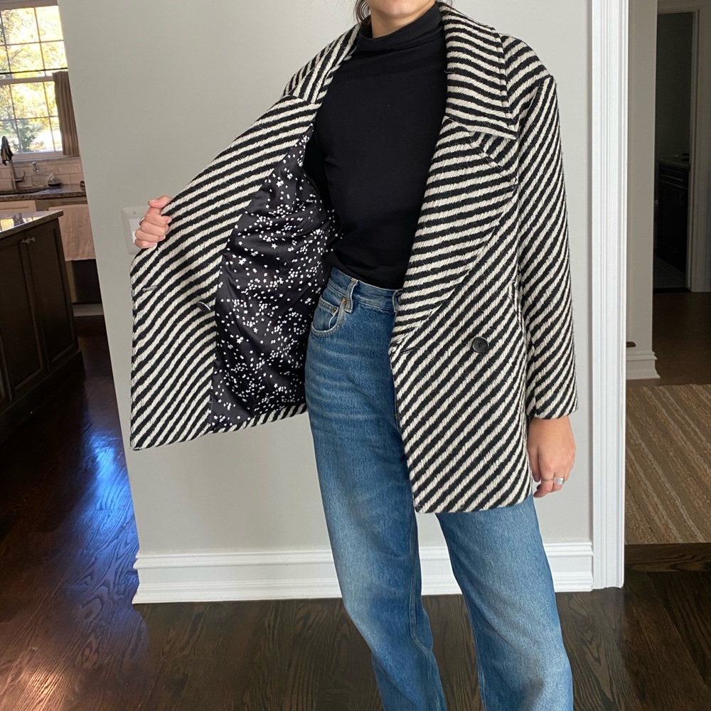 Scotch & Soda Stripped Peacoat